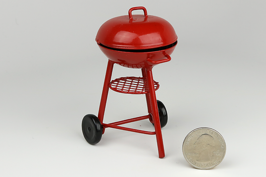 Round Red Barbecue Grill