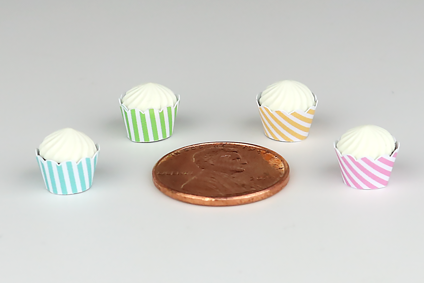 Pastel Stripes Cupcake Set