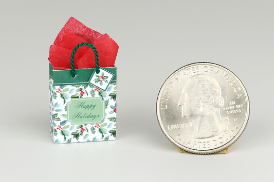 Happy Holidays Mistletoe Gift Bag