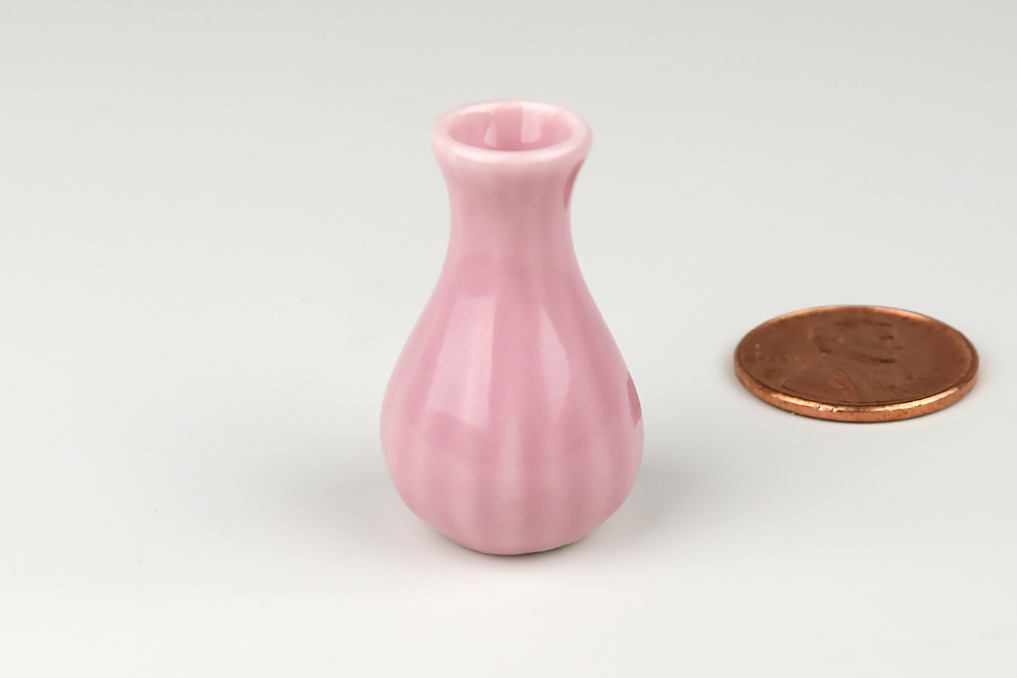 Pink Fluted Vase