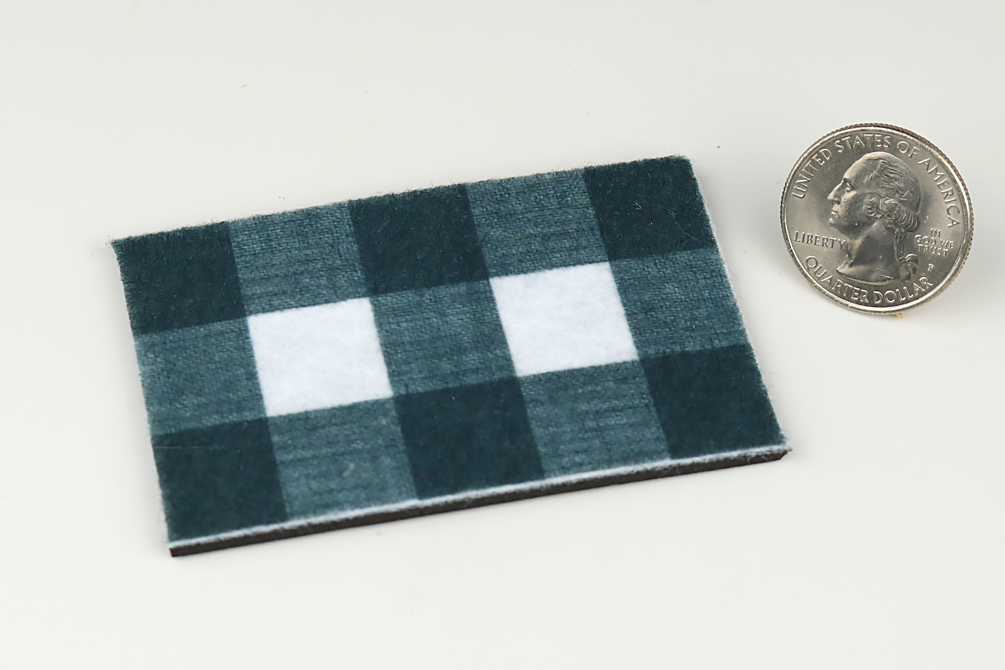 Gingham-Print Door Mat