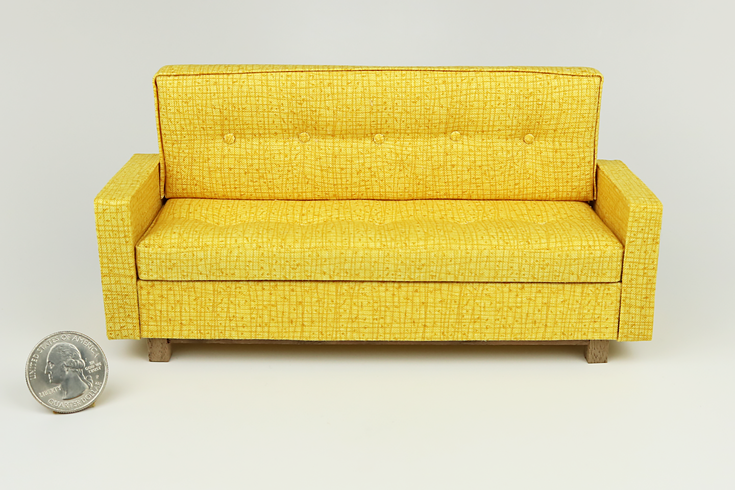 Mid-Century Modern Living Room in "Maize"