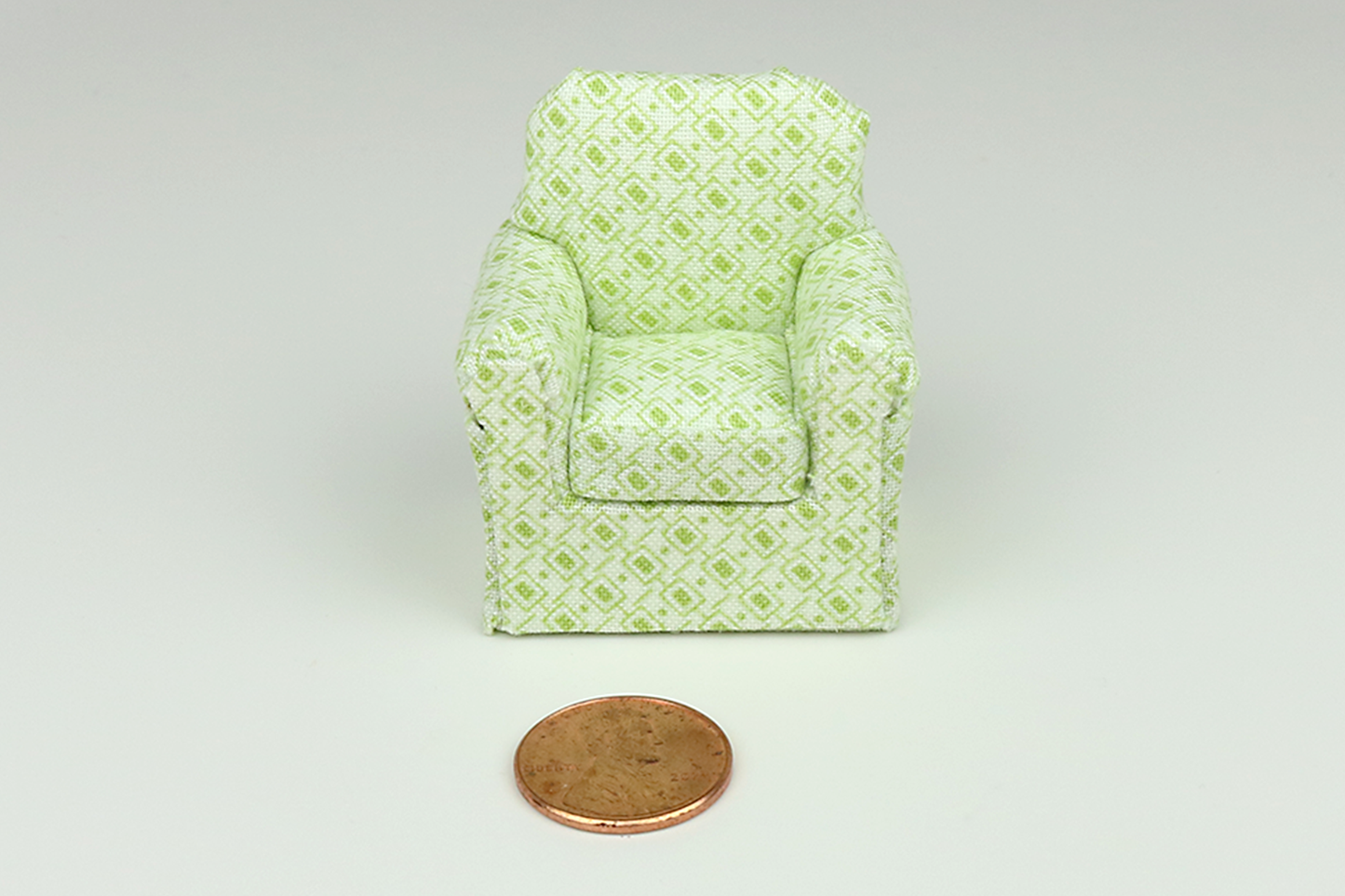 Sugar Squares Living Room in Green (Half Scale)