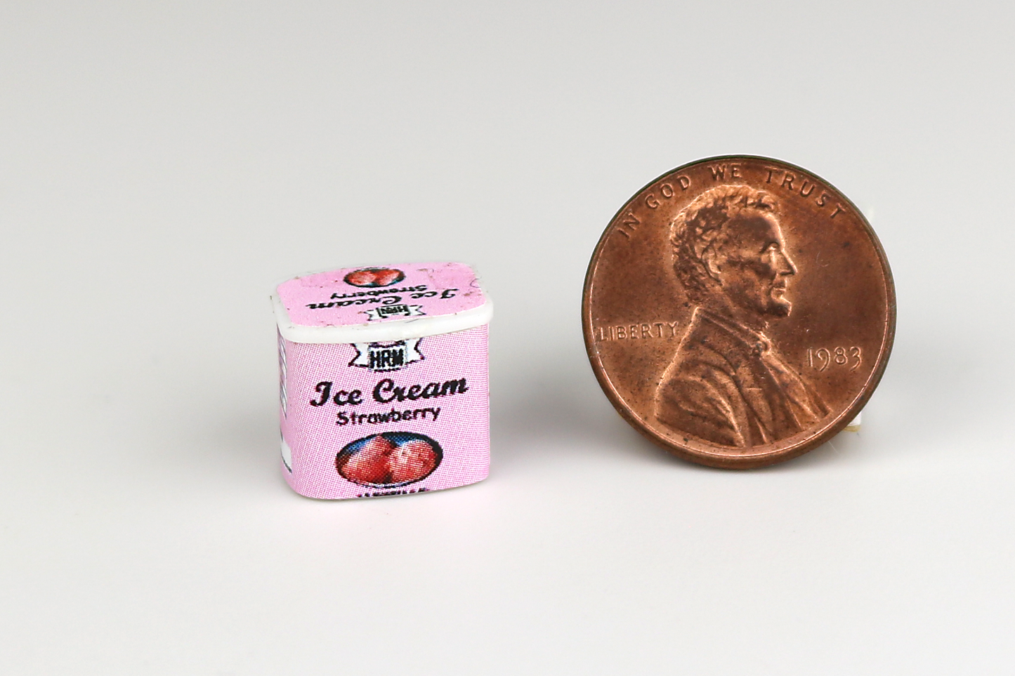 Strawberry Ice Cream Container