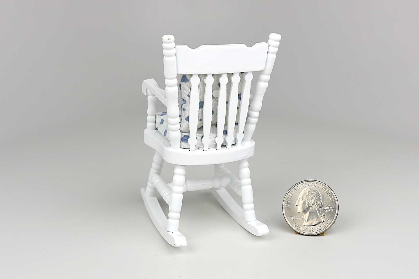 Rocking Chair in Blue Hearts