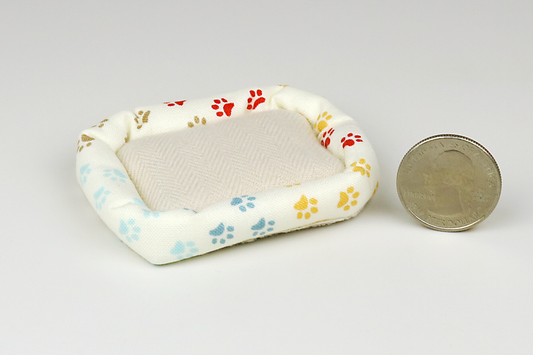 Plush Dog Bed in Ivory