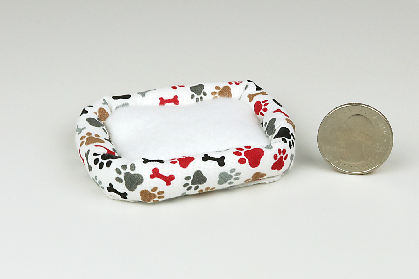 Plush Dog Bed (White)