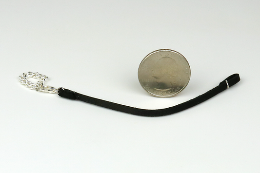 Leather Dog Leash in Black