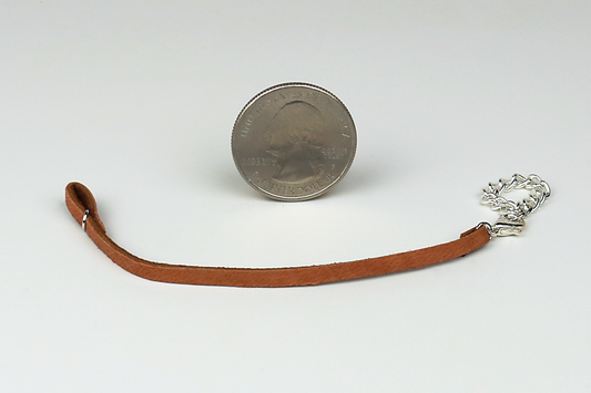 Leather Dog Leash in Brown