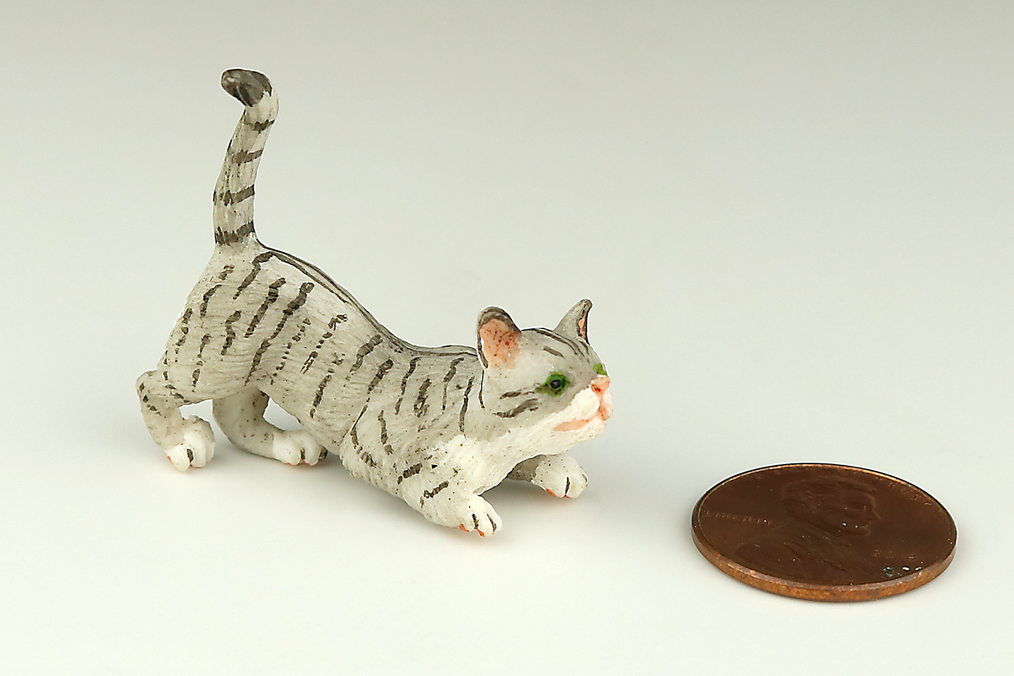 Curious Gray Tabby Cat