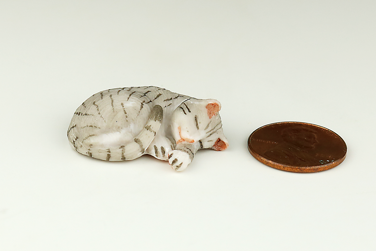 Sleeping Gray Tabby Cat