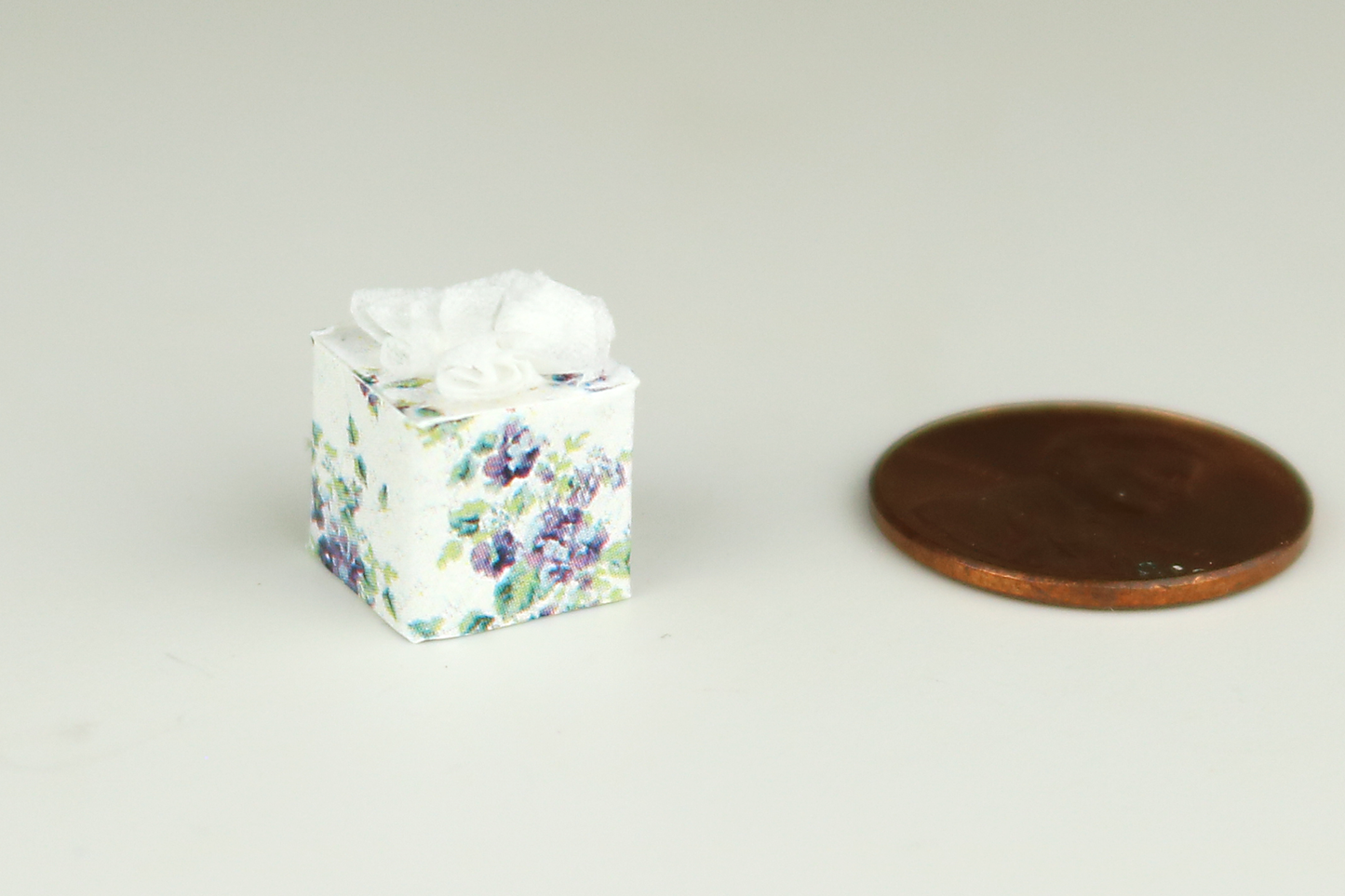 Tissue Box - Purple Floral