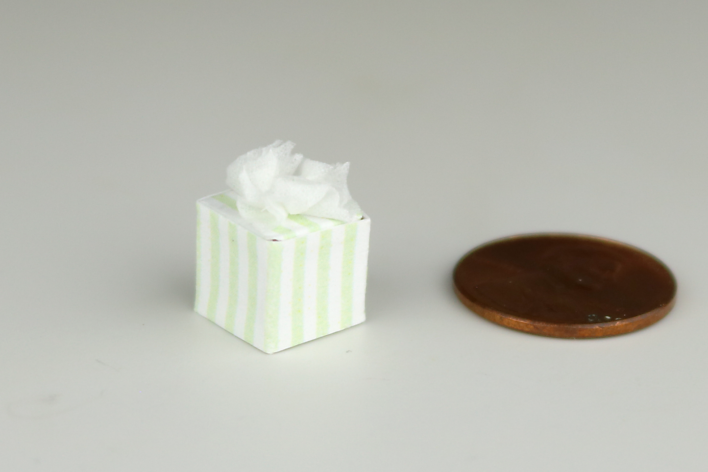 Tissue Box - Green Stripe