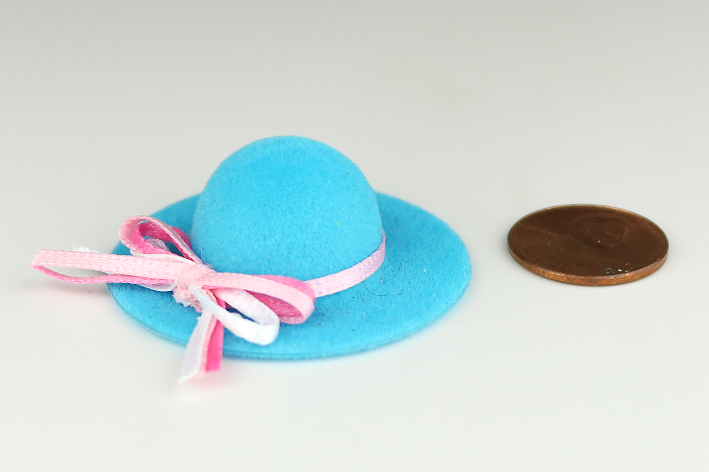 Blue Felt Victorian Ladies' Hat