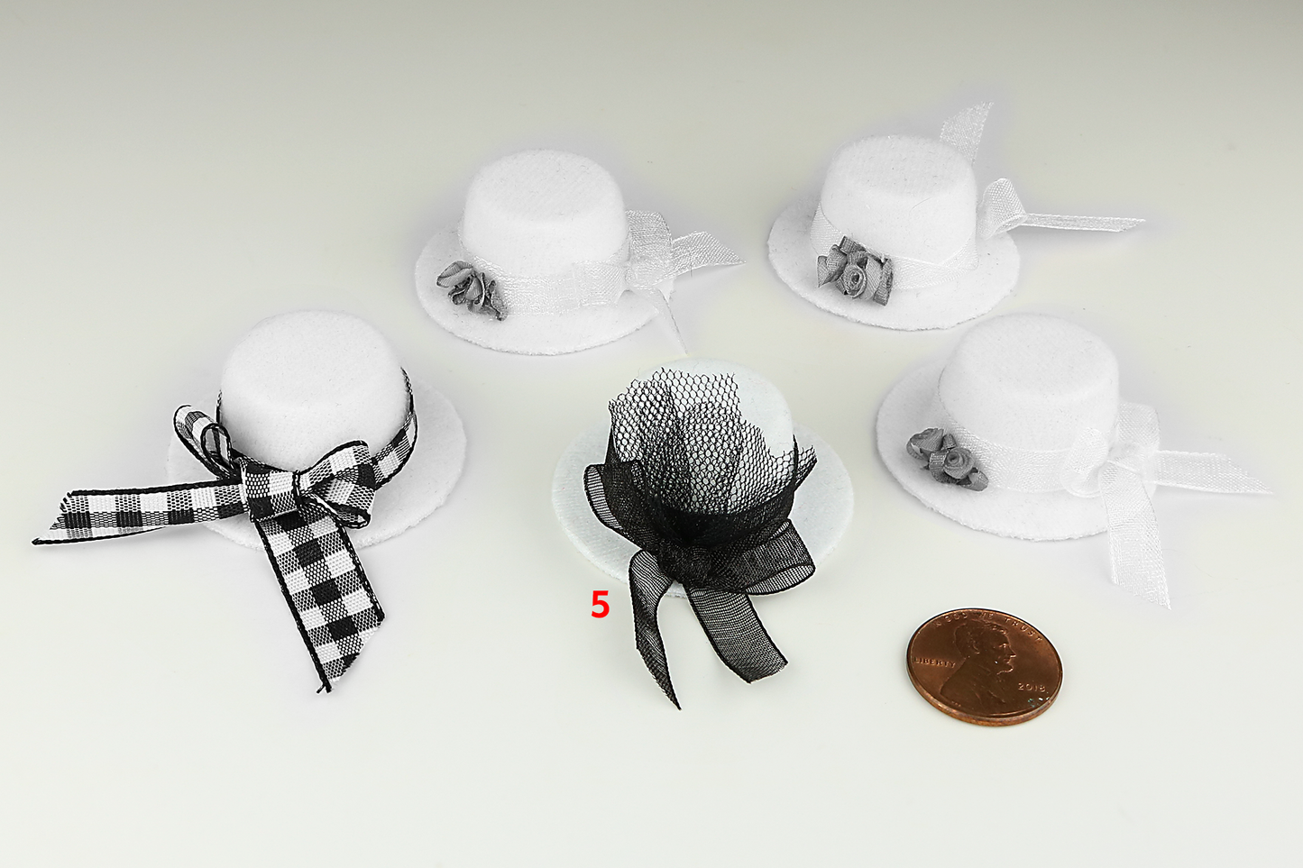 Fancy White Felted Ladies' Hat