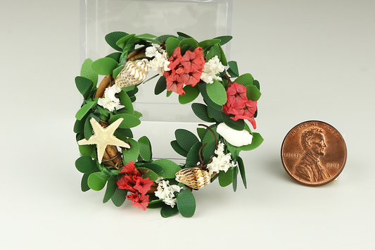 Floral Shell Wreath