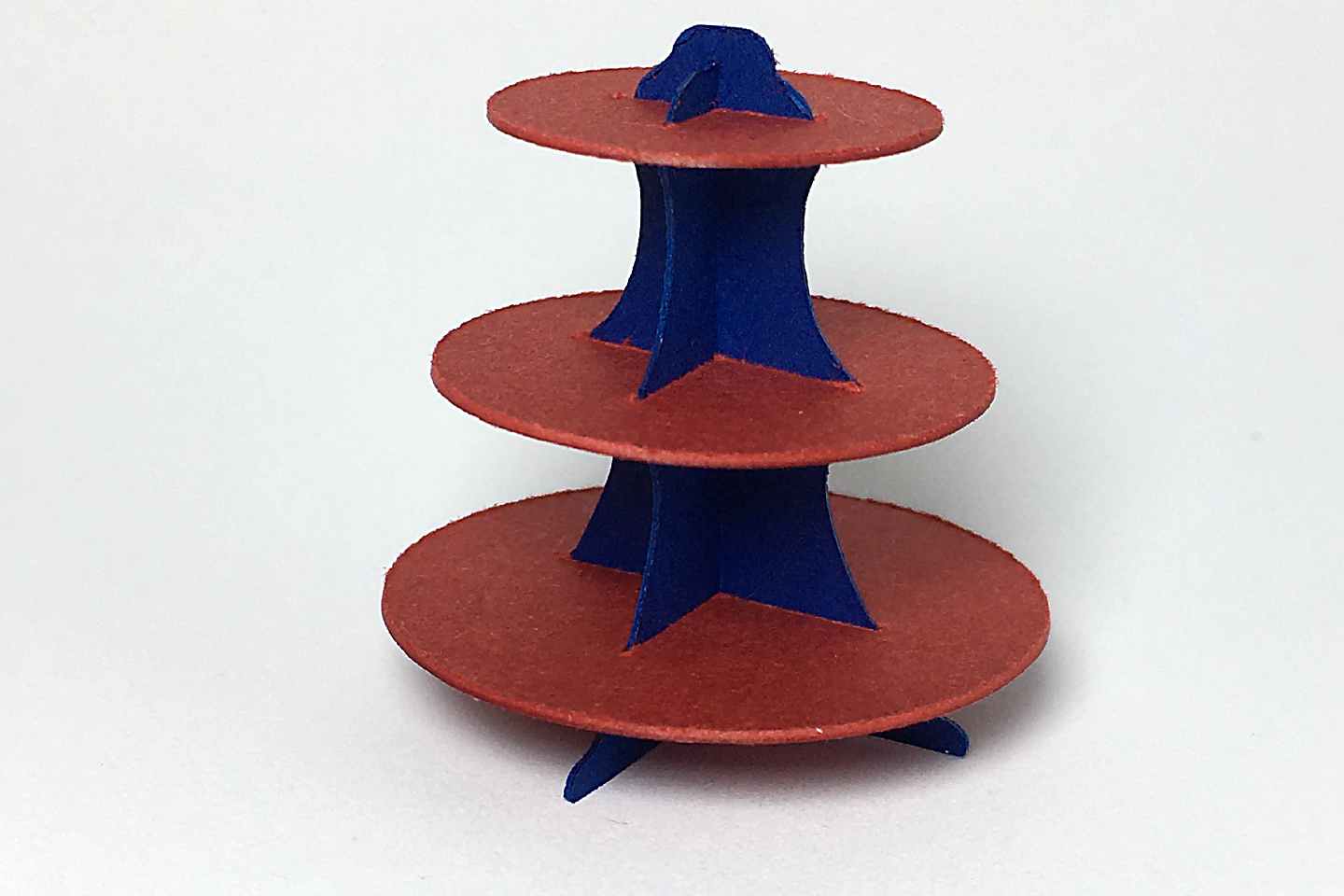 Cupcake Stand Kit in Red and Blue