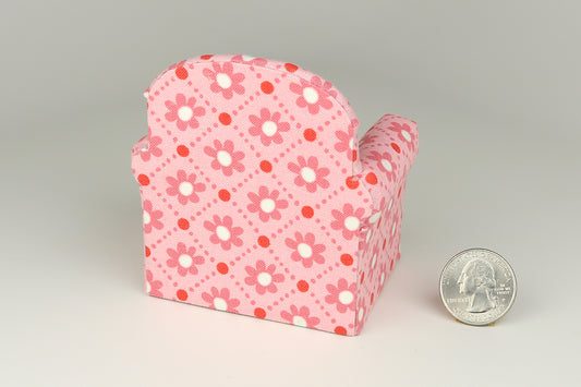 Peachy Pink Poppies Armchair
