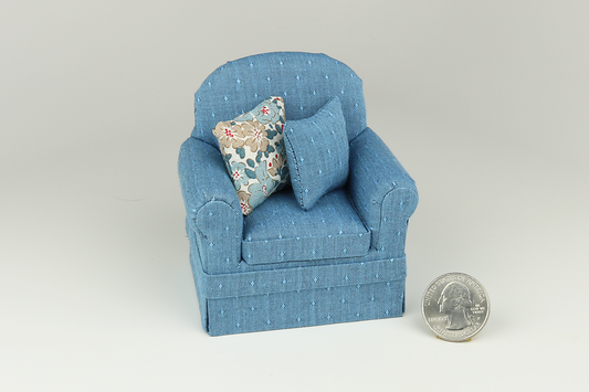 Denim Dot Armchair