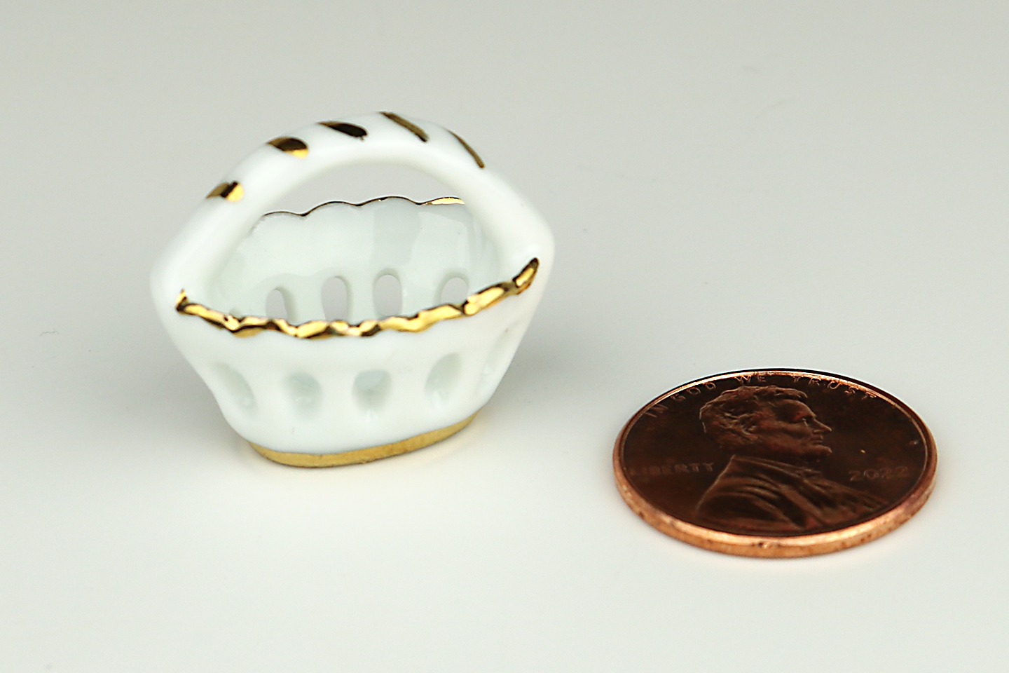 White Porcelain Basket