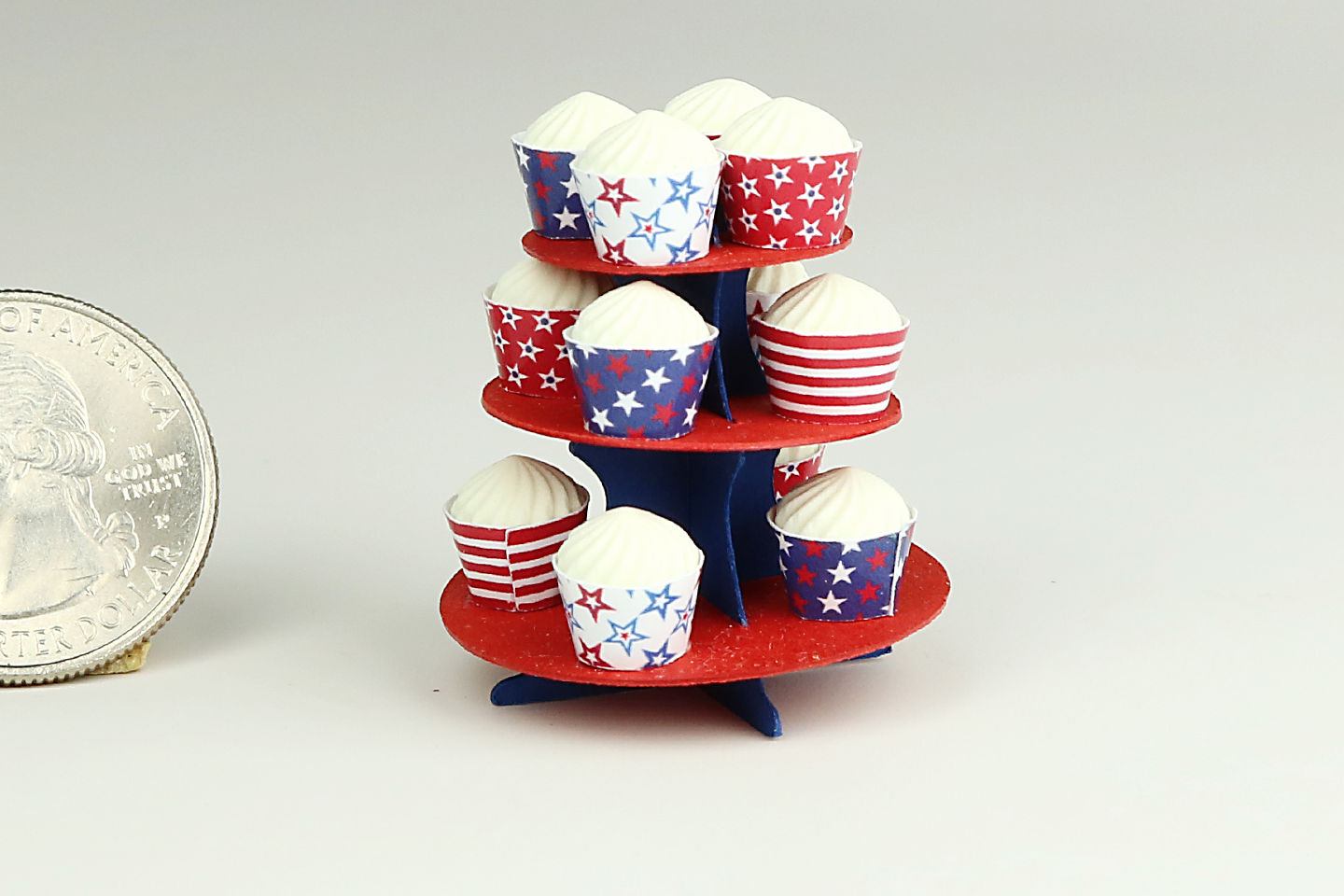 Cupcake Stand Kit in Red and Blue