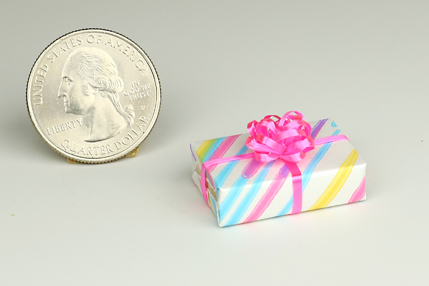 Pastel Stripes Wrapped Gift