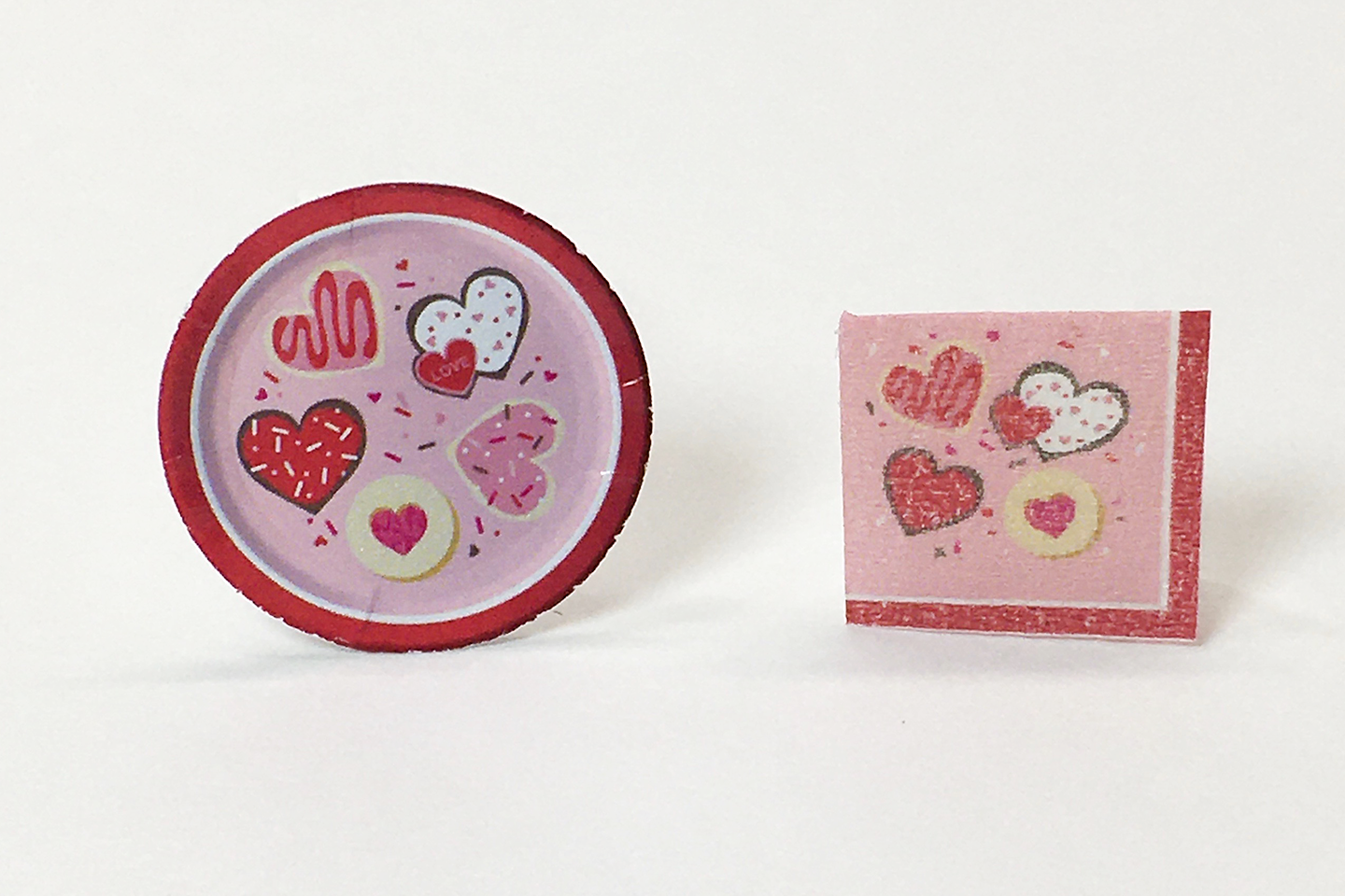 Valentine's Day Paper Plates & Napkins Set