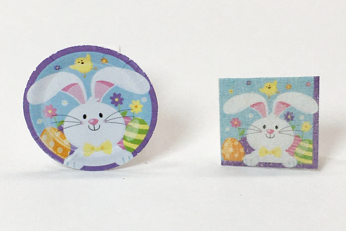 Easter Bunny Paper Plates Napkins Set