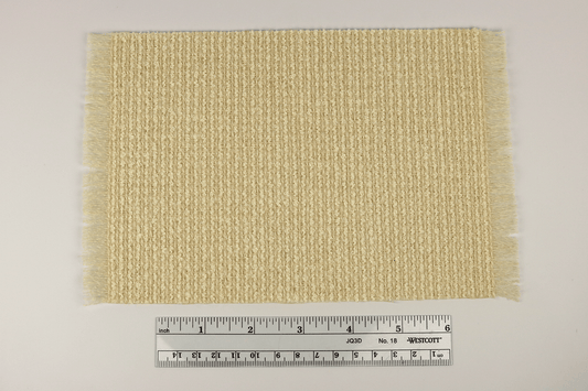 Woven Cream Rug with Fringe