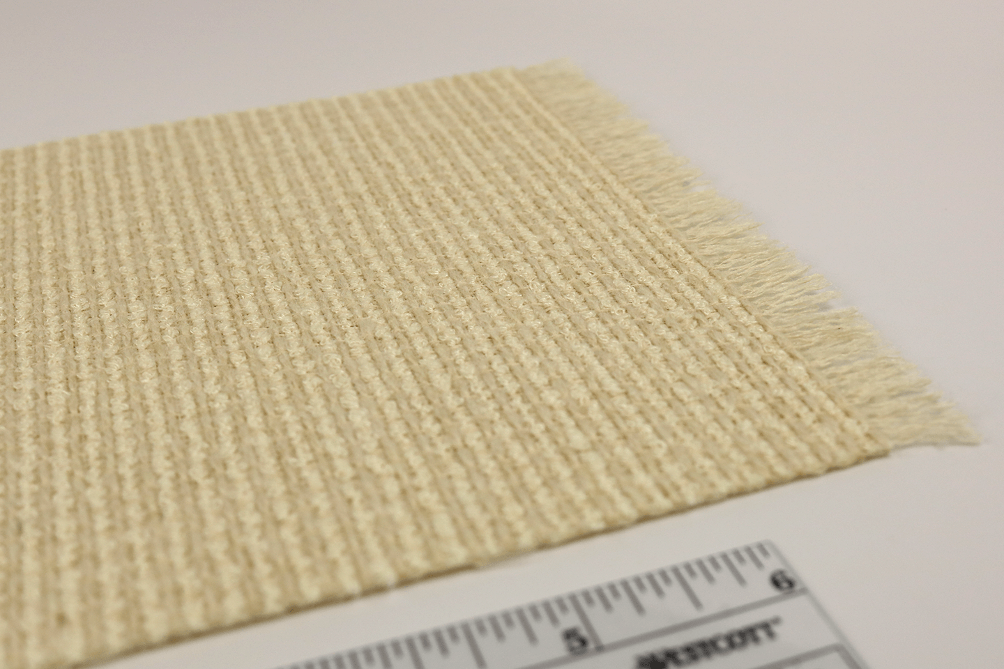 Woven Cream Rug with Fringe