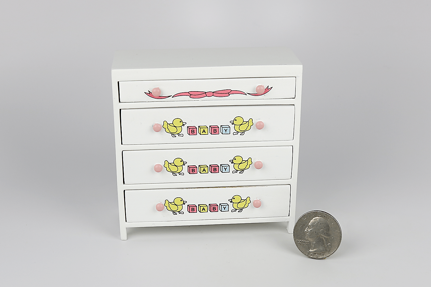 Decorated Nursery Chest of Drawers Dollhouse Alley
