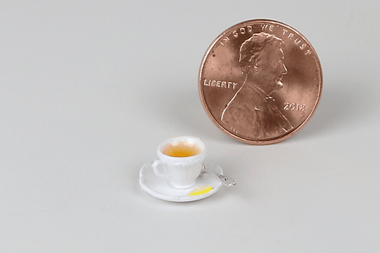 Cup of Tea with Lemon and Spoon