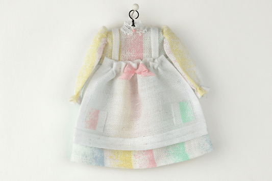 Multicolor Pastel Dress with Pinafore