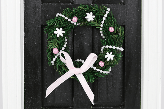 Wreath with Pink and White Accents
