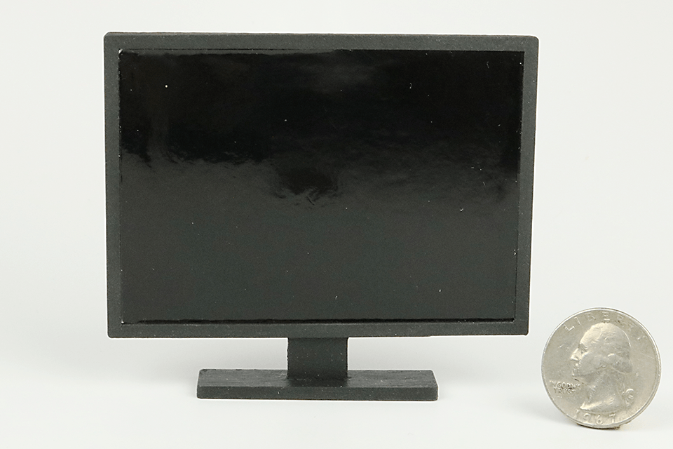 Television on Stand (1" Scale)