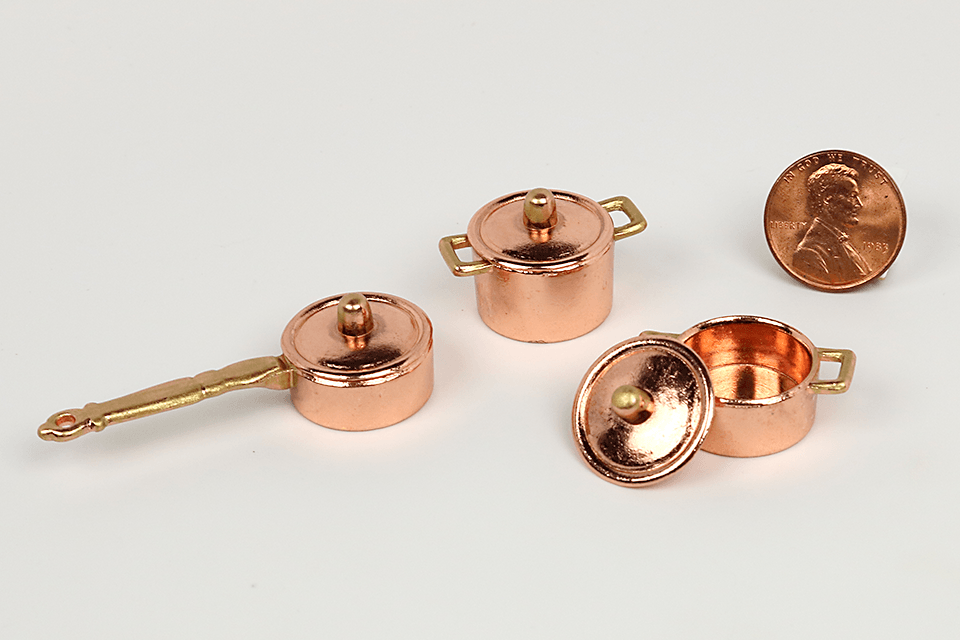 Copper & Brass Pots & Pans Set