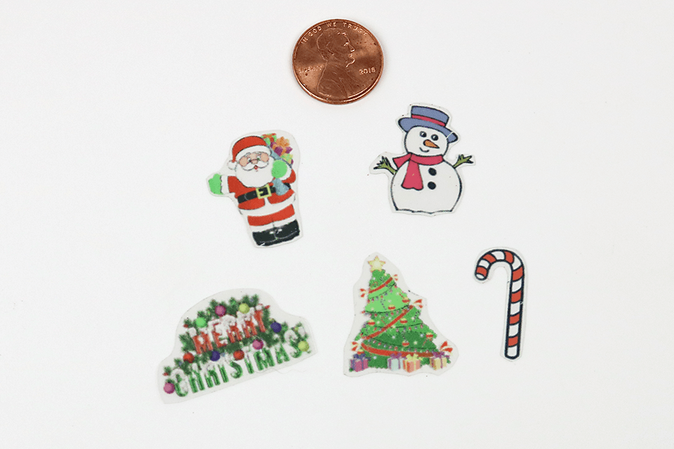 Set of Christmas Window Decorations