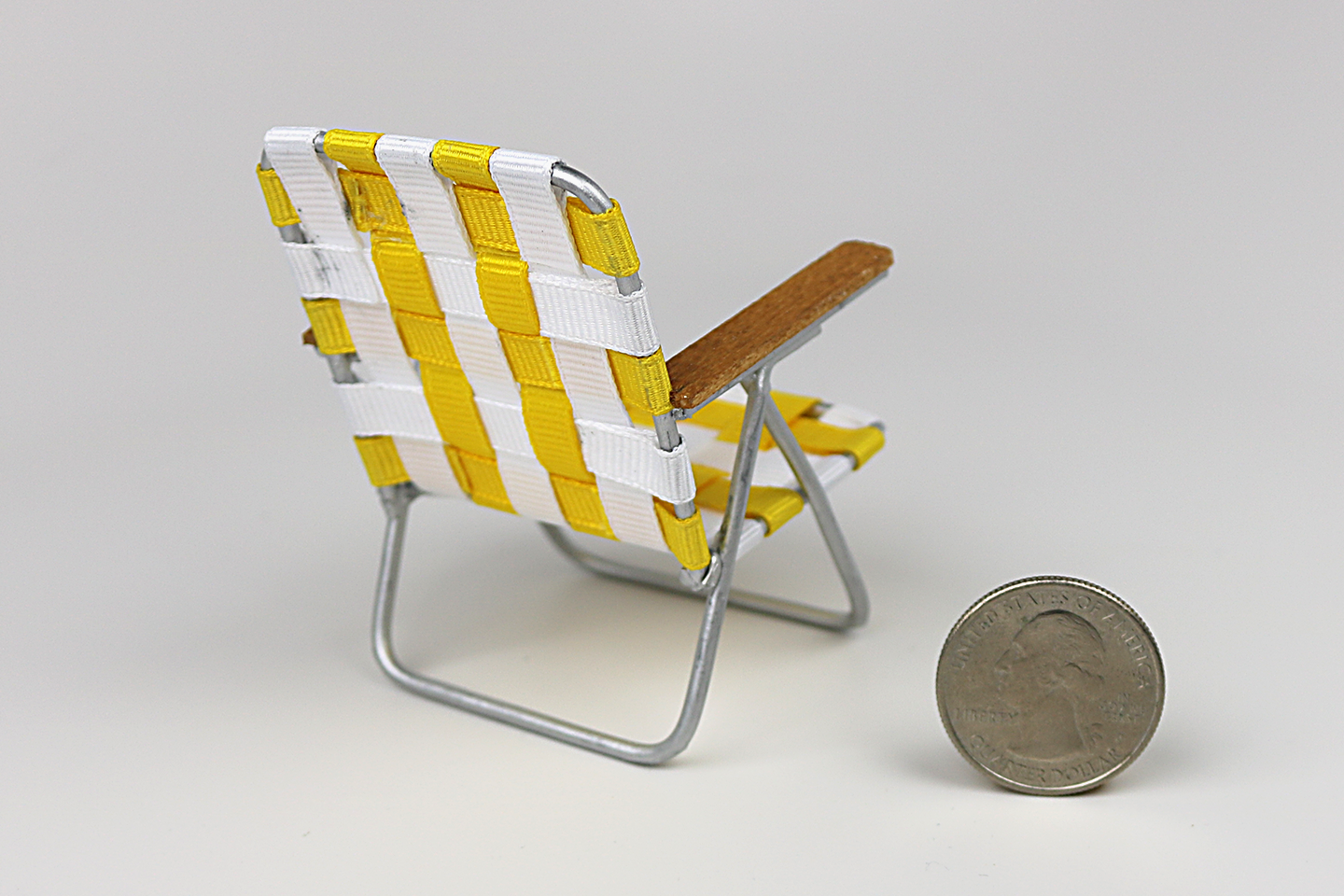 Woven Beach Chair in Yellow