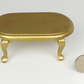 Gold Oval Coffee Table