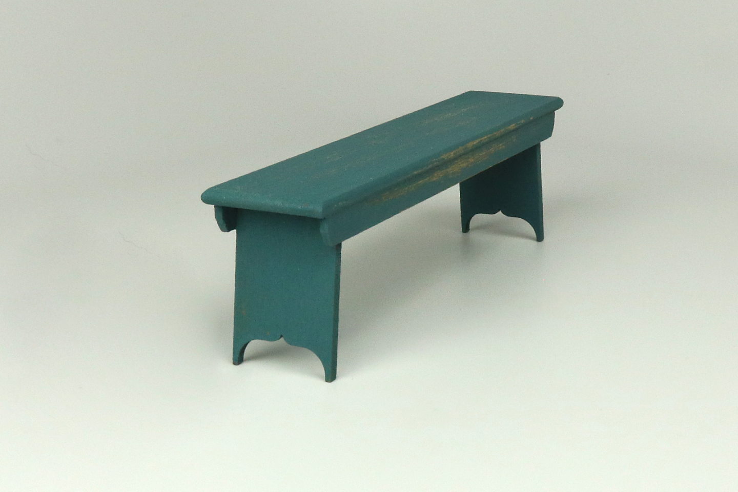 Rustic Wood Bench in Blue