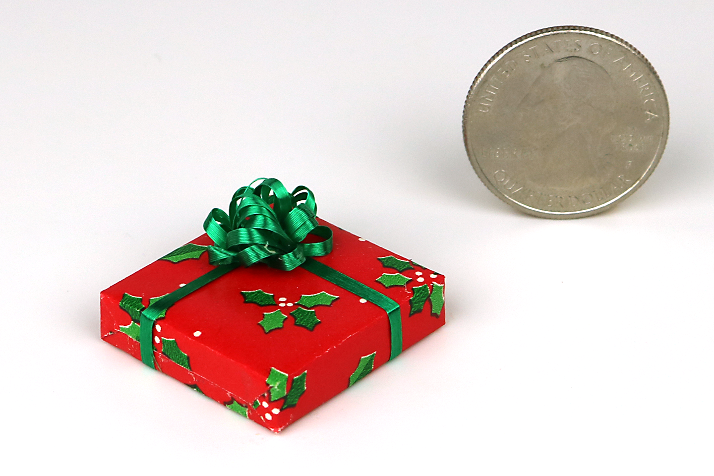 Holly Wrapped Christmas Gift