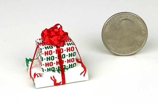 Set of Christmas Wrapped Gifts