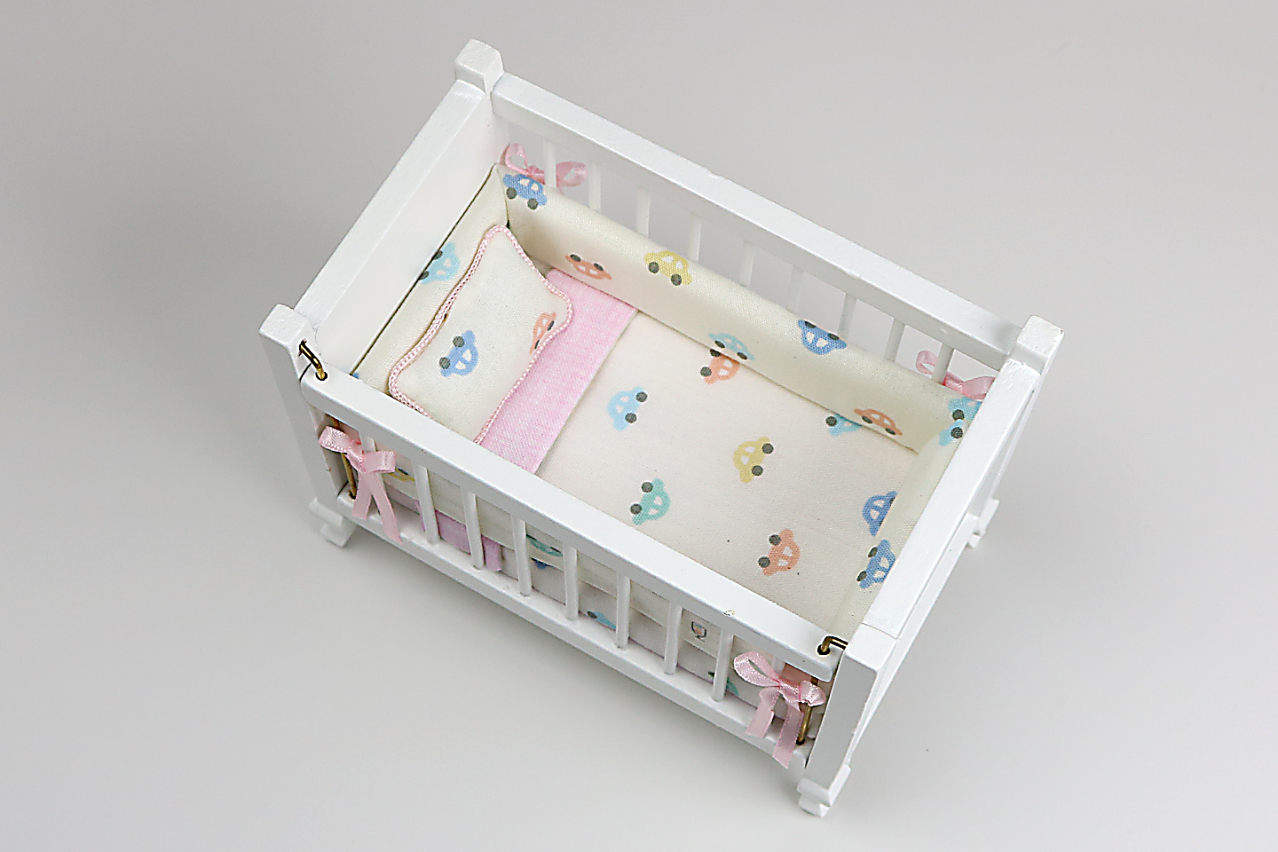 Pastel Traffic Pinks Nursery in White