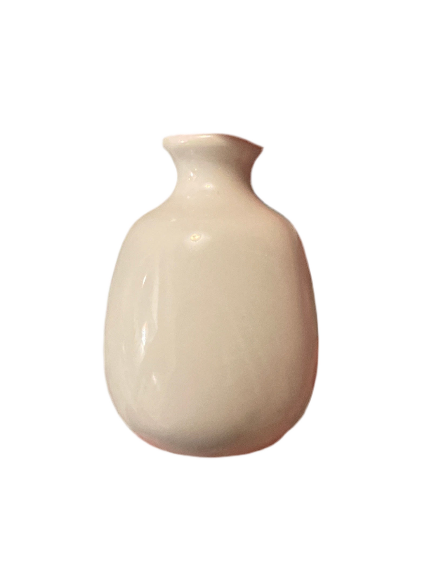 White Round Vase