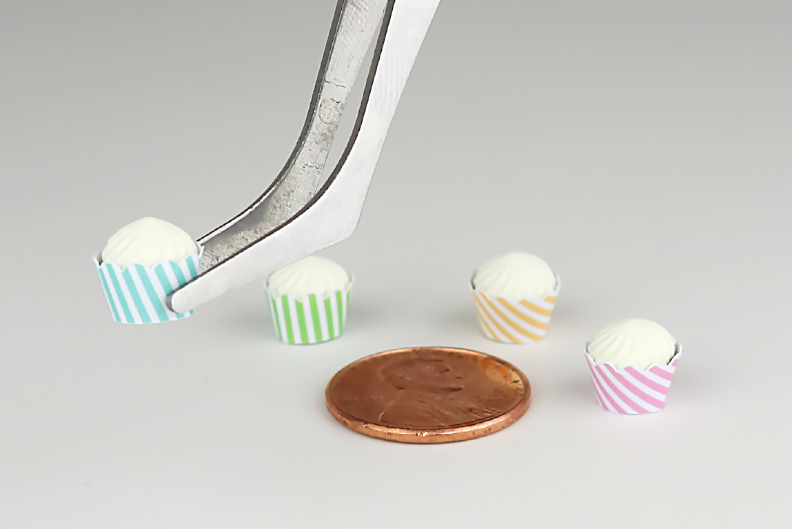 Pastel Stripes Cupcake Set