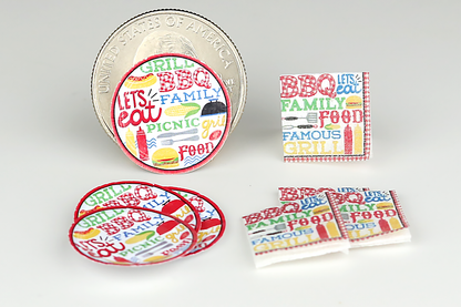 Barbecue Gathering Paper Plates & Napkins Set