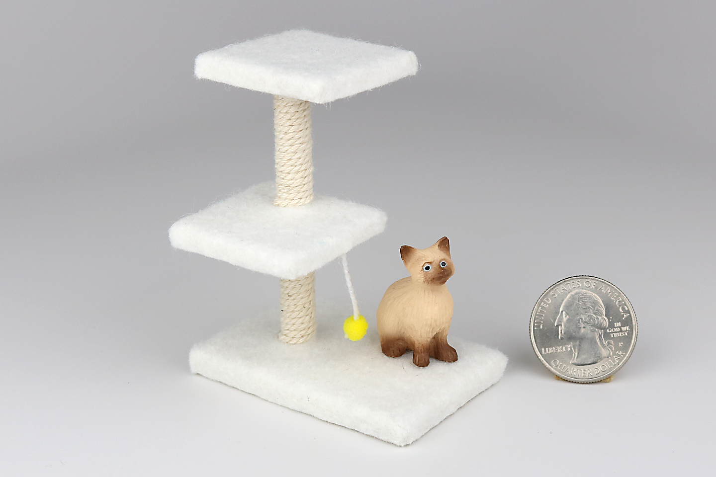Tri-Level Cat Tower in Ivory