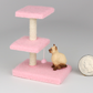 Tri-Level Cat Tower in Pink
