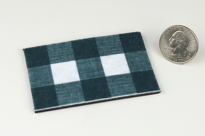 Gingham-Print Door Mat