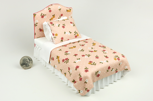 Posies in Pink Twin Bed